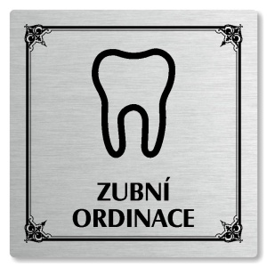 Zubní ordinace, 148x148mm, stříbrná, Nebraska